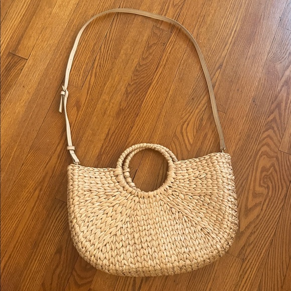 LC Lauren Conrad Natural Woven Shoulder Bag - Picture 2 of 7